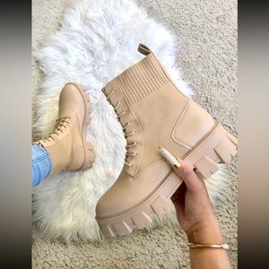 Tan Combat Boots